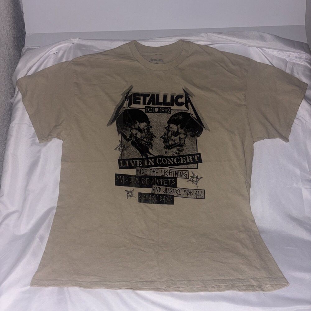 Metallica 1992 Tour Graphic Men's T-Shirt SZ Large